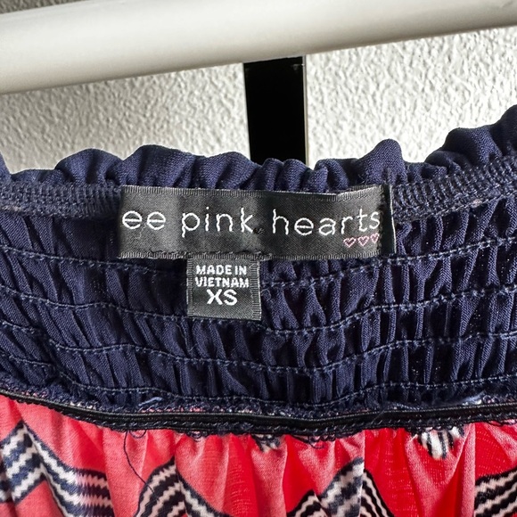 Colorful Chevron Off-Shoulder Dress - Picture 4 of 5